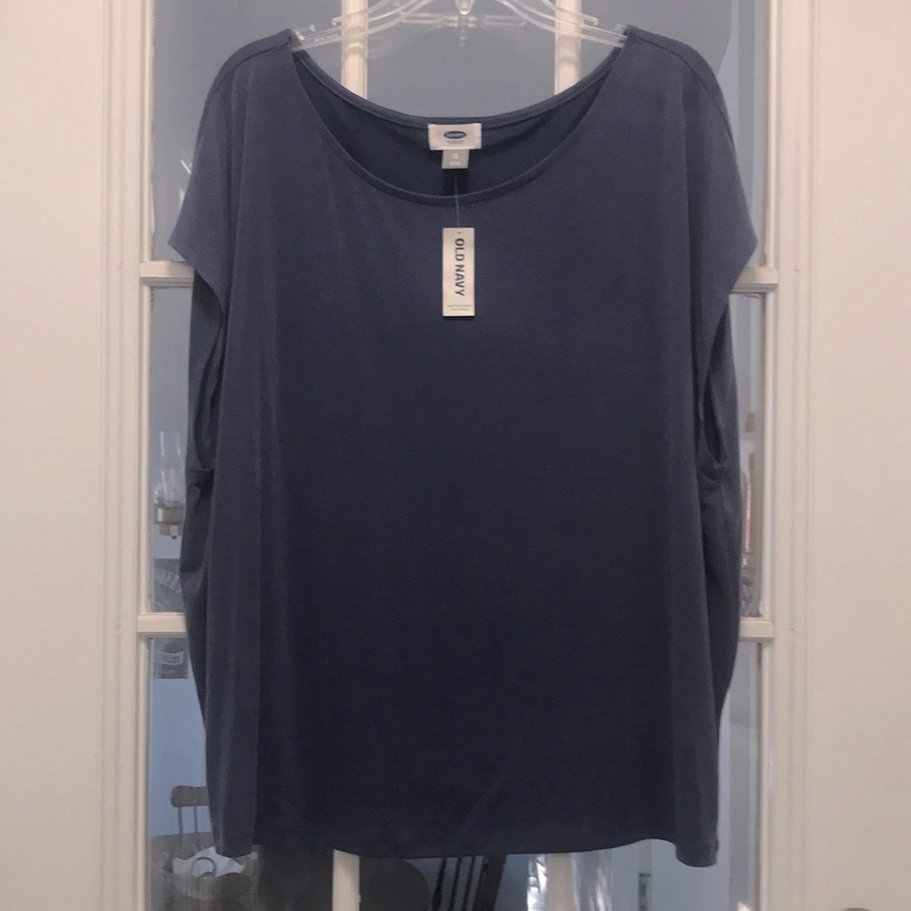 Old navy blue sleeveless shirt